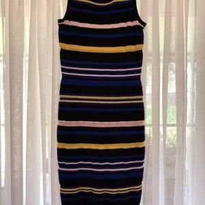 Chiqui Delgado - Striped Knit Midi Dress -Size Med